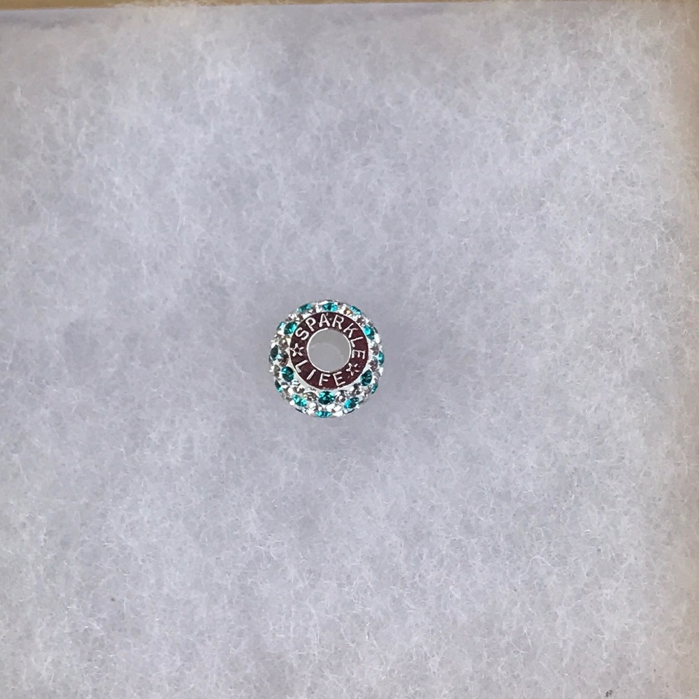 Solid sterling Silver & Swarovski Crystal charms - Picture 3 of 5